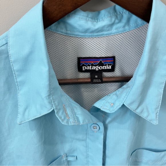 Patagonia long sleeve SOL patrol shirt blue M - Picture 9 of 11